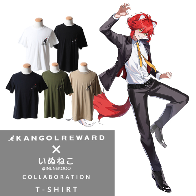 【完全受注生産】いぬねこ×KANGOL REWARD コラボ企画！半袖Tシャツ