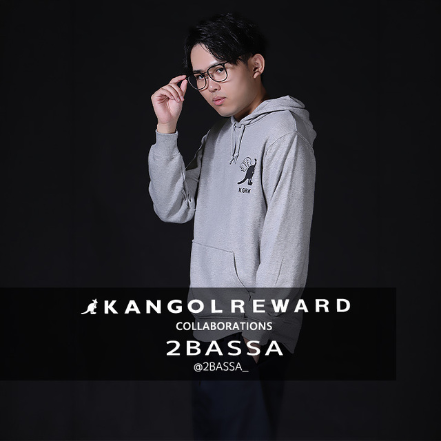 【完全受注生産】2BASSA×KANGOL REWARD コラボ企画！プルオーバーパーカー
