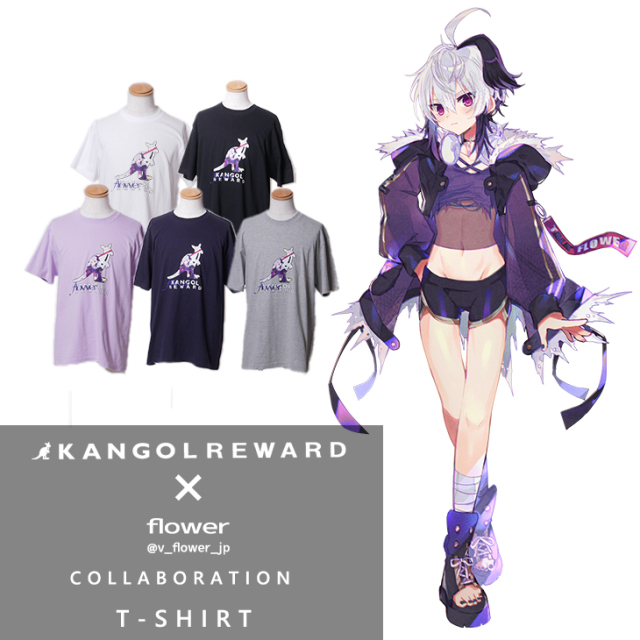 完全受注生産】flower×KANGOL REWARD コラボ企画！半袖Tシャツ