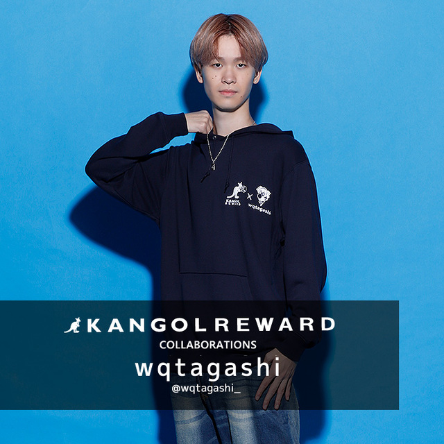 【完全受注生産】wqtagashi×KANGOL REWARD コラボ企画！プルオーバーパーカー