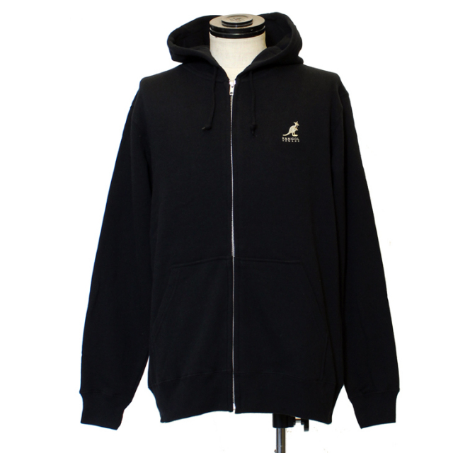 KANGOL REWARD 金糸ロゴ刺繍ジップパーカー