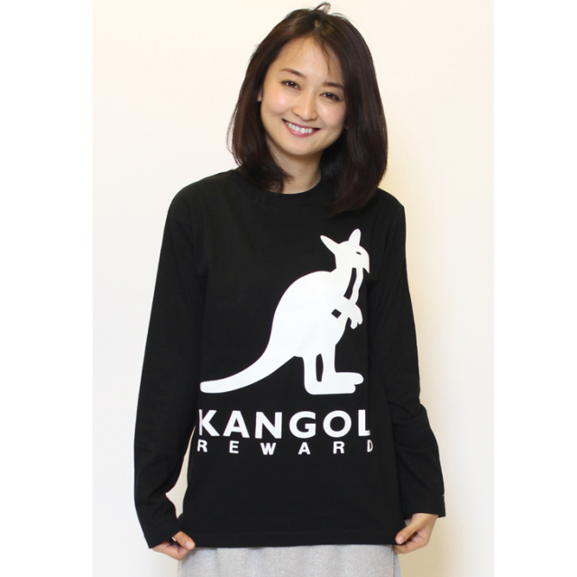 KANGOL REWARD ロゴBIGプリント長袖Tシャツ