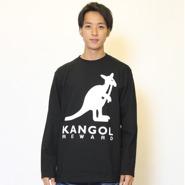 KANGOL REWARD ロゴBIGプリント長袖Tシャツ