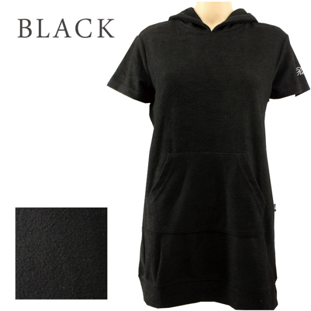 Kangol Reward ワンピースパーカー レディース レディースファッション 半袖 パーカー ワンピース ワンピ パーカーワンピ パイル カジュアル ルームウェア ワンマイルウェア ブラック ブラウン グレー