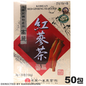 紅参茶「紙箱」50包入り■韓国食品■0880