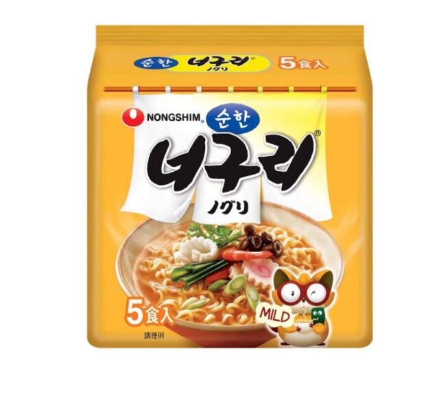 【農心】ノグリラーメン 甘口120ｇ×5個セット■韓国食品■2410-1