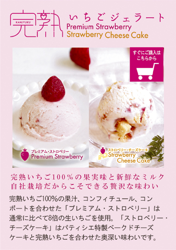 完熟いちごジェラート