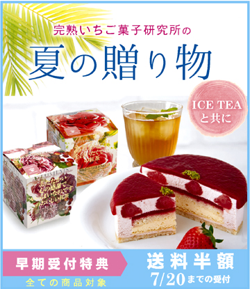 お中元,夏ギフト,いちごスイーツ,紅茶
