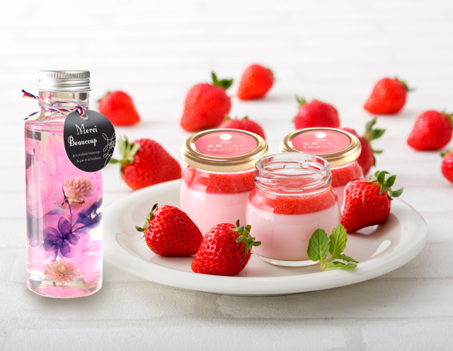 敬老の日,完熟いちごミルクプリン