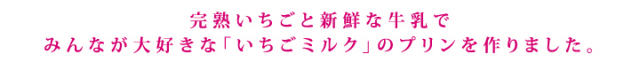 完熟イチゴミルクプリンコピー