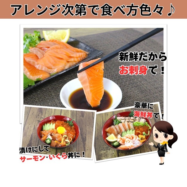 サーモンページ① アトランティックサーモン 総量 1kg以上 サーモン 冷凍 015B474 | 大阪