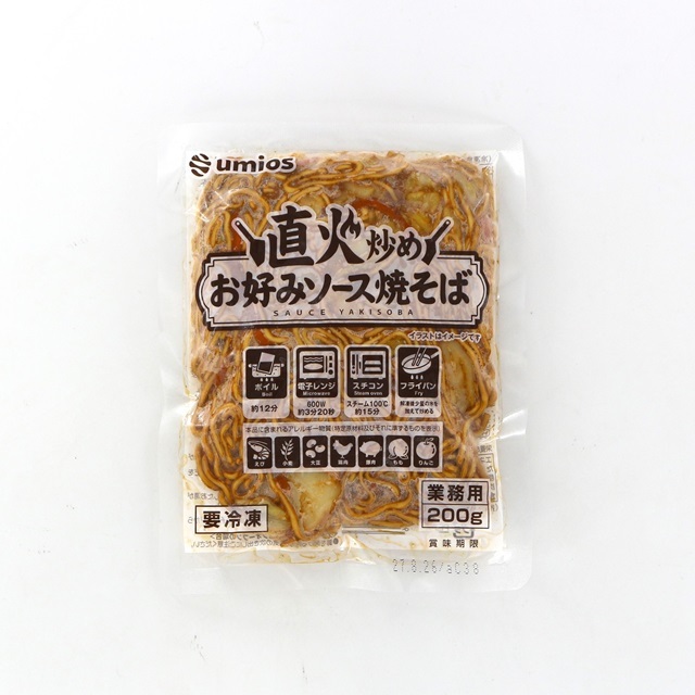 ≪美味しくなってリニューアル≫Umios 直火炒めお好みソース焼きそば200g