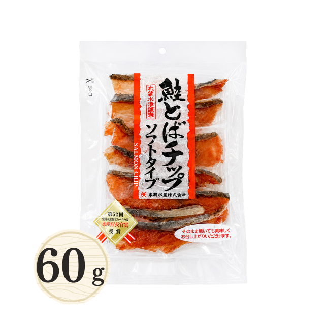 ≪428≫ 鮭とばチップ60g 関門倶楽部