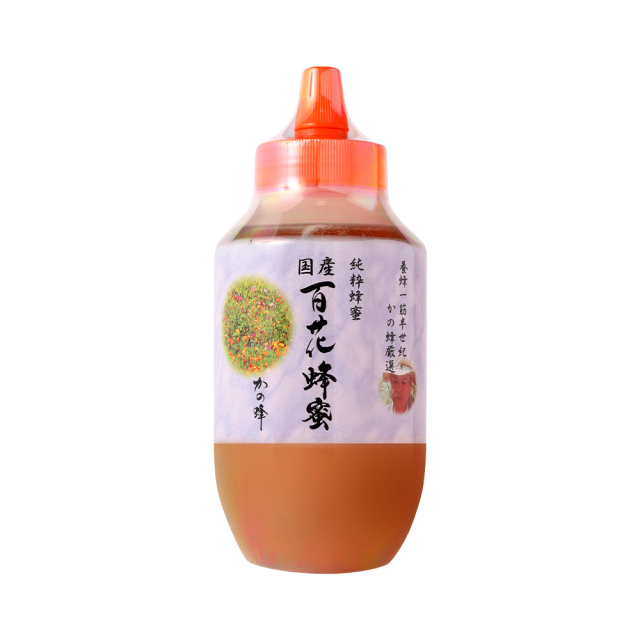 【国産蜂蜜】国産百花蜂蜜1kg（とんがり容器）