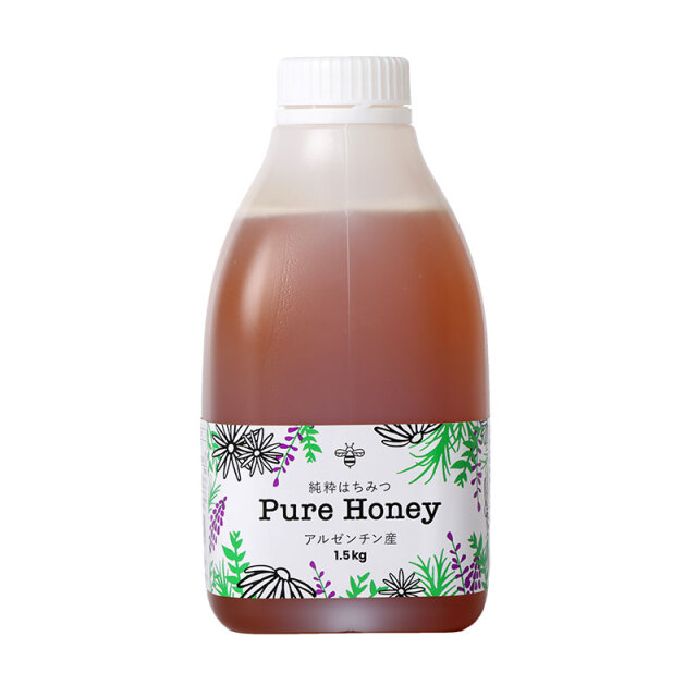 【世界の蜂蜜】アルゼンチン産純粋はちみつ1.5kg（PURE HONEY）