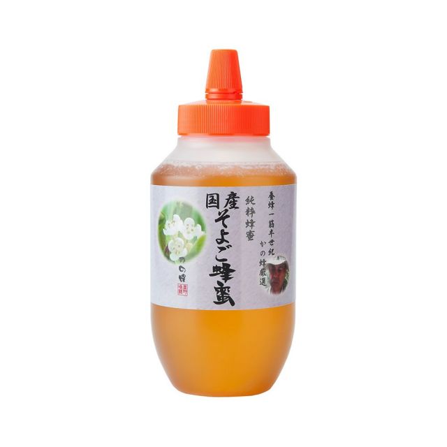 【国産蜂蜜】国産そよご蜂蜜1000g（とんがり容器）