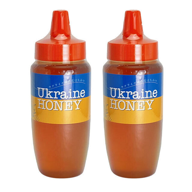 【世界の蜂蜜】ウクライナ産百花蜂蜜 500g×2本