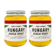 【世界の蜂蜜】ハンガリー産アカシア蜂蜜1kg×2本セット（瓶）
