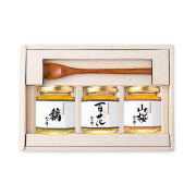 【蜂蜜ギフト】スプーン付国産蜂蜜3本セット（135g×3本）