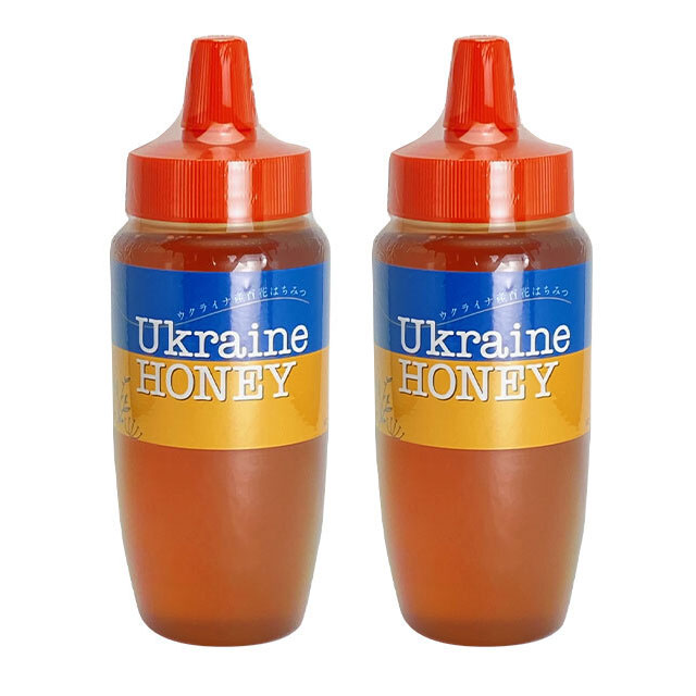 【世界の蜂蜜】ウクライナ産百花蜂蜜 500g×2本