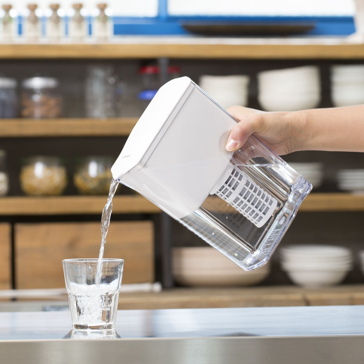 ウルオ ポット型浄水器 カートリッジ1本付 イーテック ULeAU 送料無料