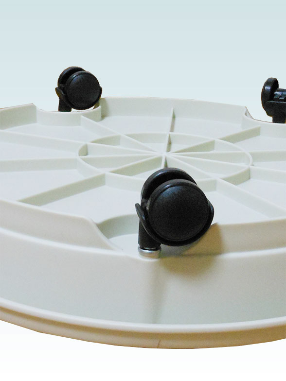 キャスタープレート【キャスター部分拡大】