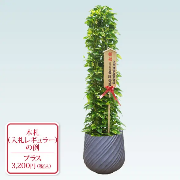 ポトスタワー(スパイラル型、グラスファイバー製鉢カバー付)　Lサイズ　グレー　入札付き