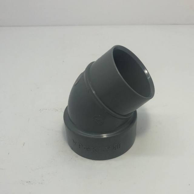 DV継手/45°片受エルボ（パイプ受＋パイプ内径にさす）/45IKL