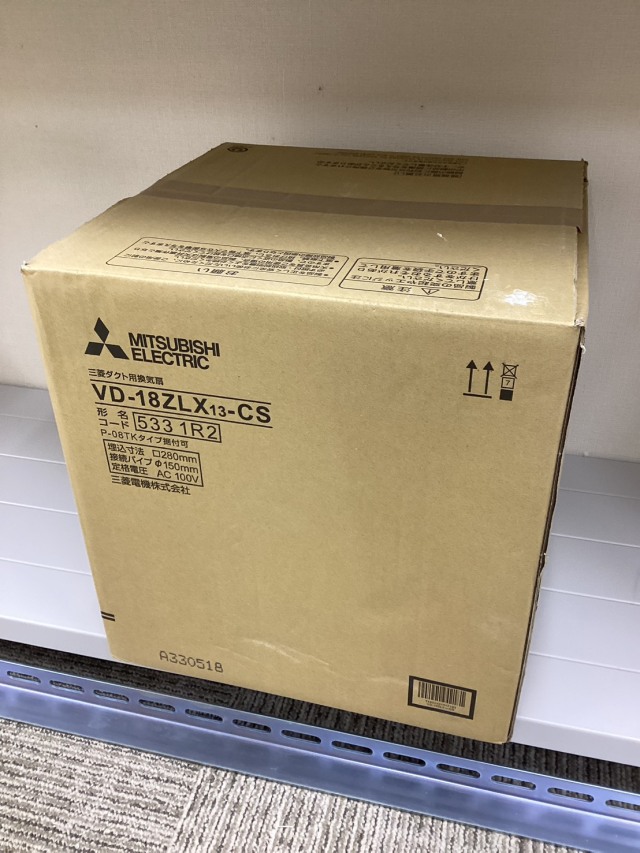 【5176】Bランク/MITSUBISHI/天井埋込形換気扇/VD-18ZLX13-CS