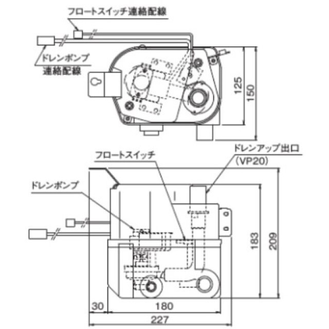 オーケー器材/ドレンアップキット/	KDU50R160