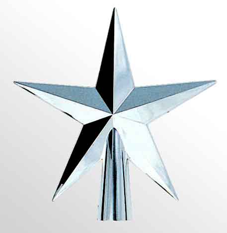 メッキトップスター　　銀色　７インチ