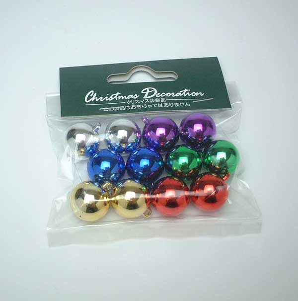 本メッキボール　1.5cm　アソート12個入