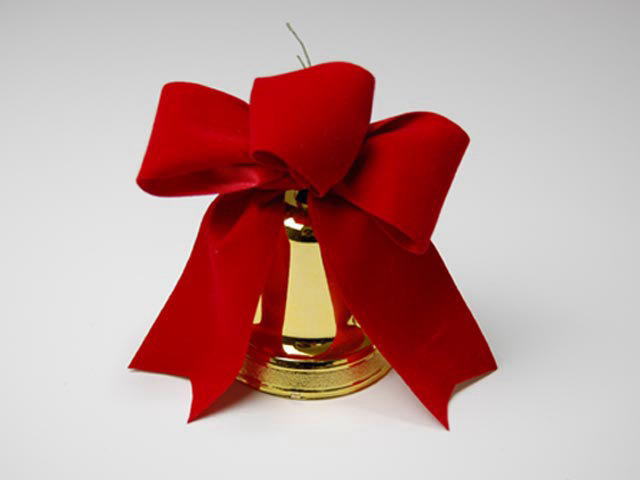 リボン付2.5インチメッキベル