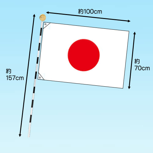 国旗セット・金属棒 03