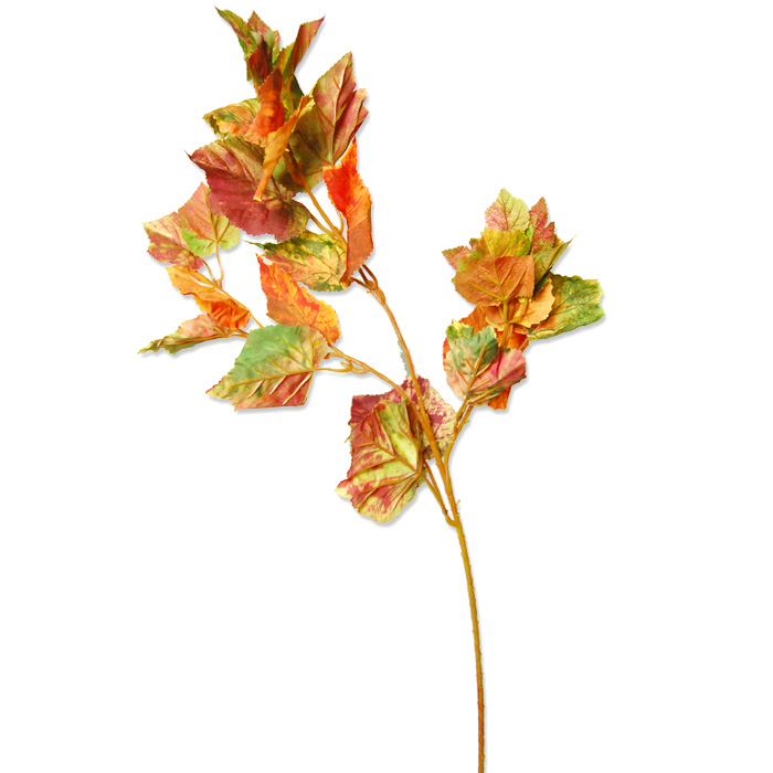 メイプルリーフスプレイ　【造花】秋色葉