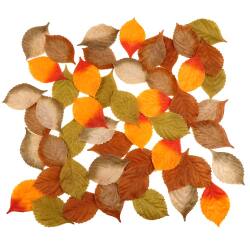 オータムリーフ 落ち葉セット 50枚入り 不織布製 秋飾り 店舗装飾