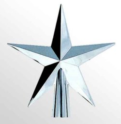 メッキトップスター　　銀色　７インチ