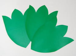 さんさ花笠用ビニール製「葉」3枚セット