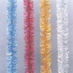 パールフェザーモール 15cm幅 170cm 水色 ピンク 金色 銀色