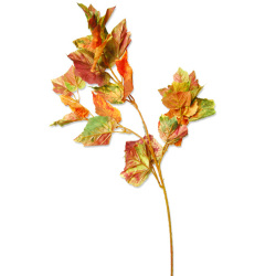 メイプルリーフスプレイ　【造花】秋色葉