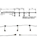 九長提灯用電気コード10灯式