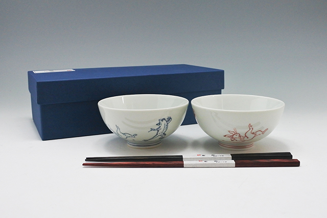 鳥獣戯画　茶碗