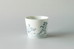 鳥獣戯画そば猪口