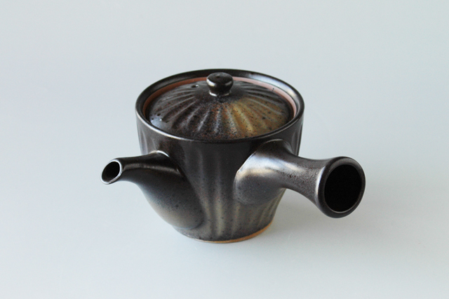 黒備前菊型急須