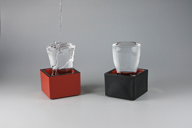 居酒屋マス酒】5勺桝と冷酒グラス ミニセット 満タンでも125cc以下