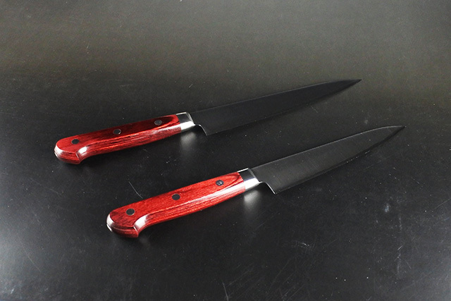 越前 高村刃物 Takamura 粉末ハイスピードステンレス鋼 ペティナイフ １３０ｍｍ １５０ｍｍ