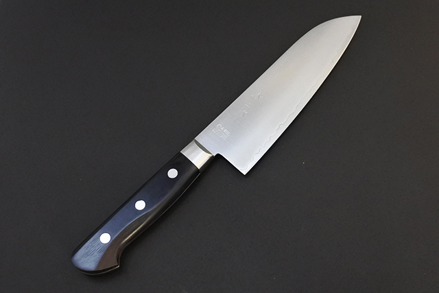 紋三郎包丁 楽天市場】包丁 三徳 サンドビック鋼 ツバ付 165mm 紋三郎 /松井