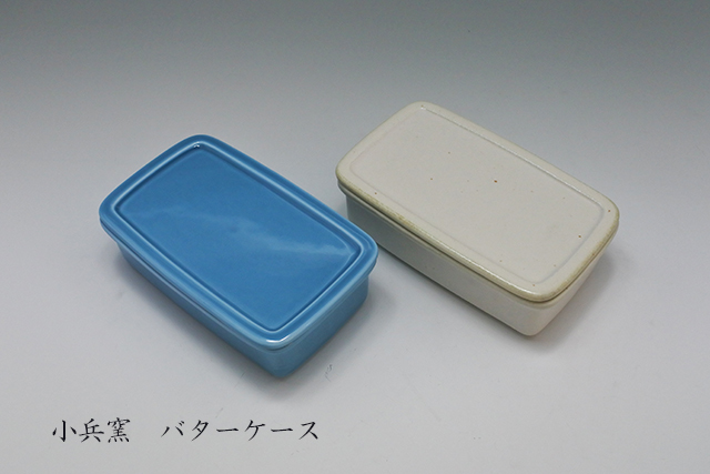 美濃焼 タッパにも使える 小兵窯 バターケース １６ ５ｃｍ １０ｃｍ 高さ５ ２ｃｍ