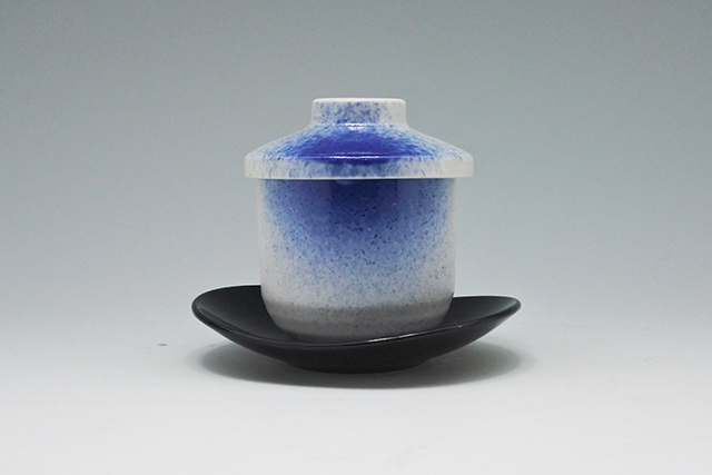 茶碗 漆黒 茶盌 黒筒茶碗 茶碗 鈴木重孝