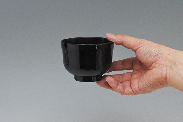 食洗機OK】PBT樹脂製 黒ひさご汁椀 直径10cm×高さ7．5cm 容量